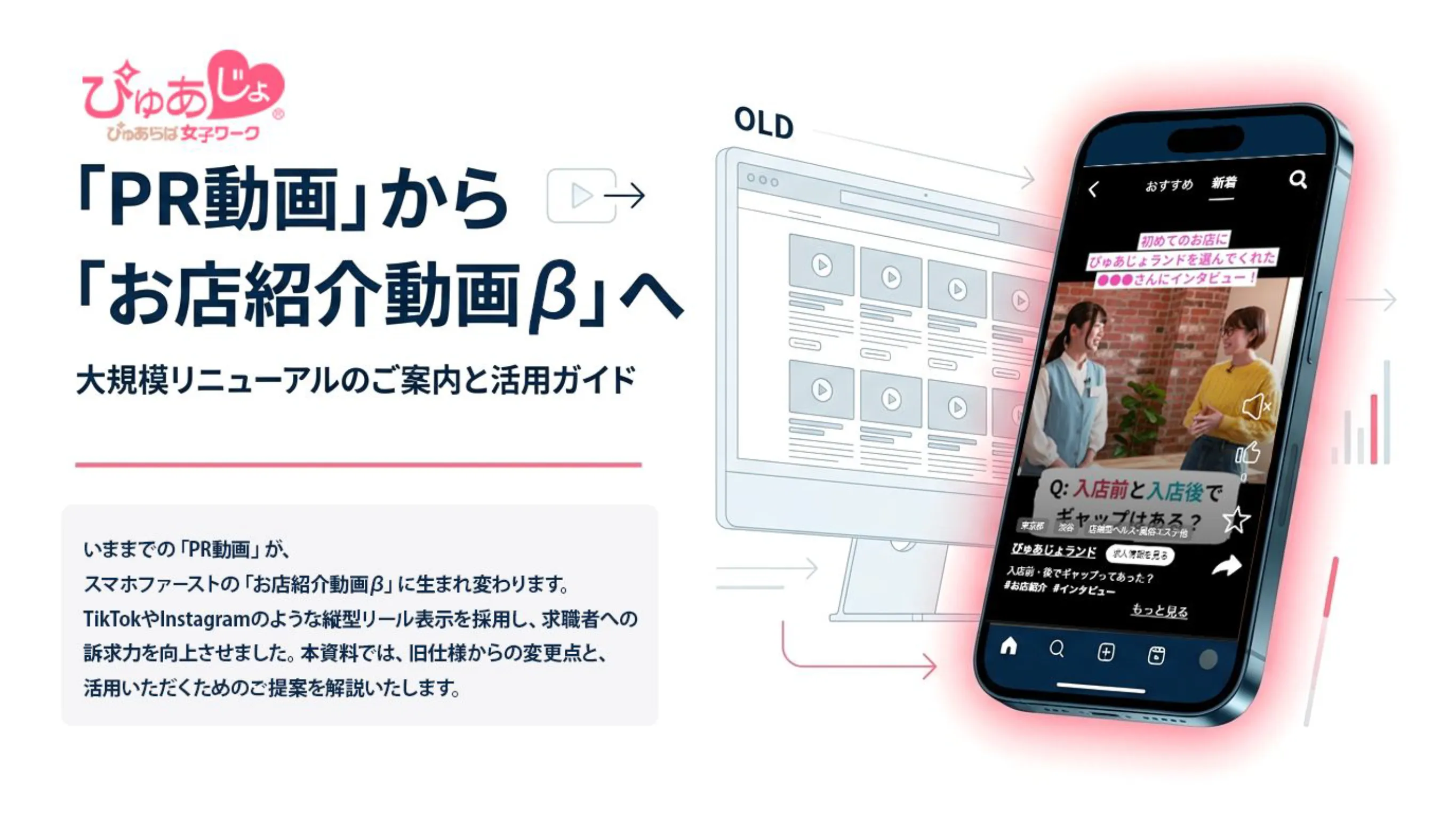 ぴゅあじょ動画リニューアル コンセプトイメージ